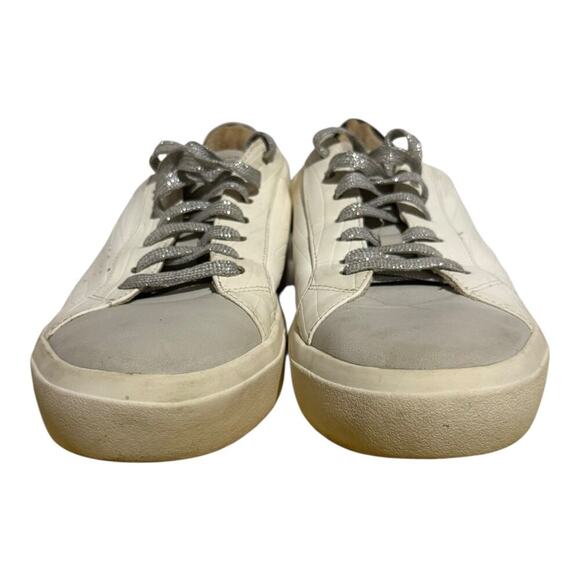 Sole Society Terlana Faux Fur Lined White Leather Sneakers Women's Size 8.5 - Picture 2 of 9